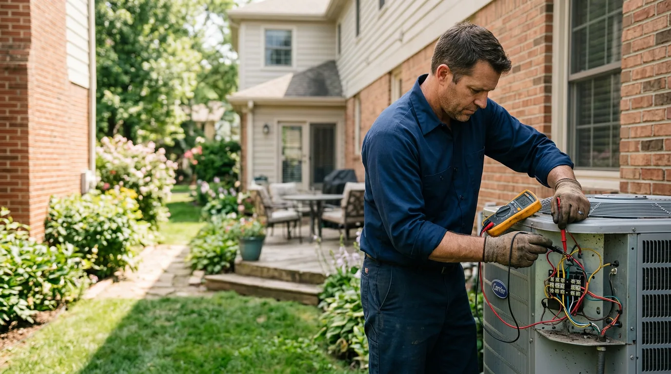 HVAC technician working near Lakeland, TN